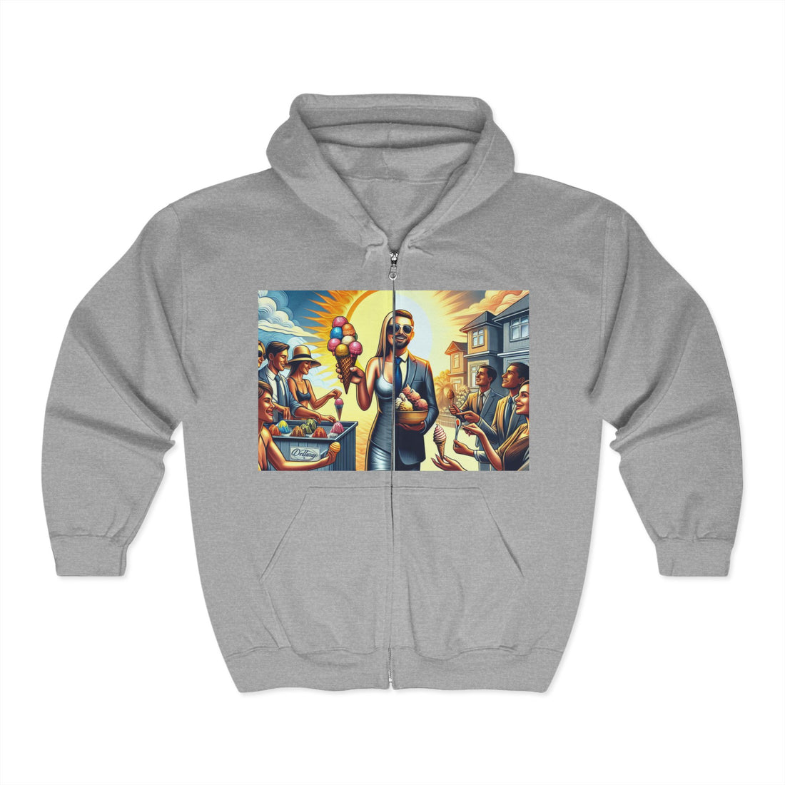 Hustle League's Empire Zip Hoodie - Stylish Sweatshirt for Entrepreneurs