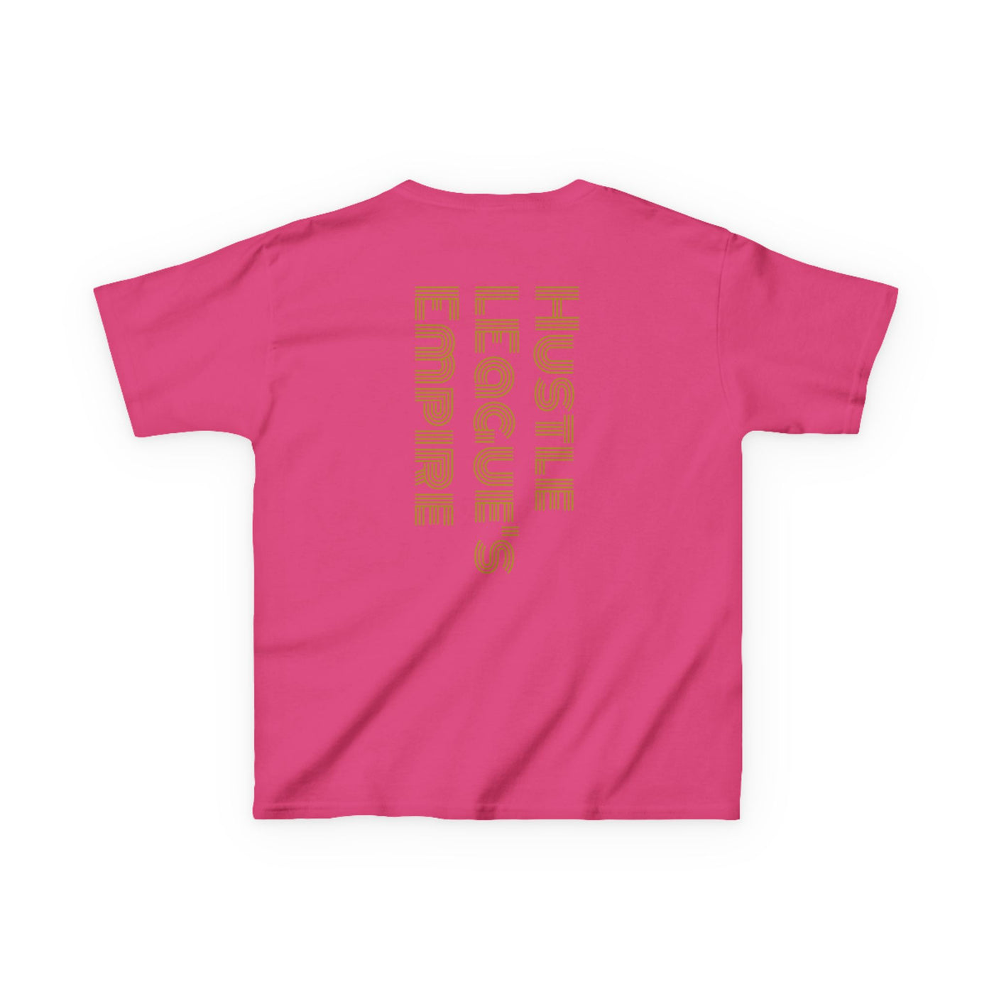 Pink HLE Girl Kids Heavy Cotton Tee