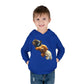 Cute Bear Toddler Hoodie - Cozy Fleece Pullover with 'Hustle' Design