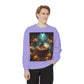 Mystic Candlelight Unisex Garment-Dyed Sweatshirt with Tarot Design