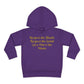 HLE Toddler Fleece Hoodie - "Respect the Hustle" Inspirational Design