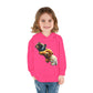 Cute Bear Toddler Hoodie - Cozy Fleece Pullover with 'Hustle' Design