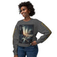 Unisex Lightweight Crewneck Sweatshirt - 'Empire Hustle' Urban Art Design