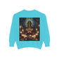 Mystic Candlelight Unisex Garment-Dyed Sweatshirt with Tarot Design