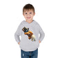 Cute Bear Toddler Hoodie - Cozy Fleece Pullover with 'Hustle' Design