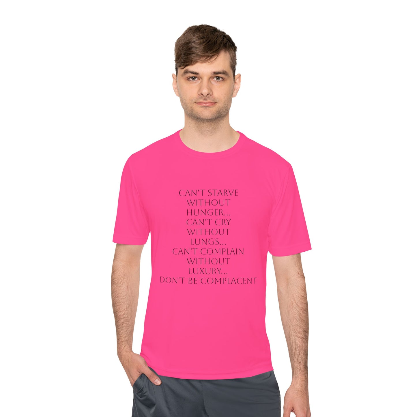 Camiseta unisex absorbente de humedad HLE - Camiseta con cita inspiradora