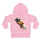 Cute Bear Toddler Hoodie - Cozy Fleece Pullover with 'Hustle' Design