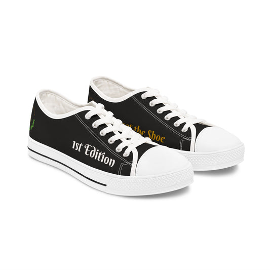 Black HLE Women Low Top Sneakers - &Respect the Hustle Design