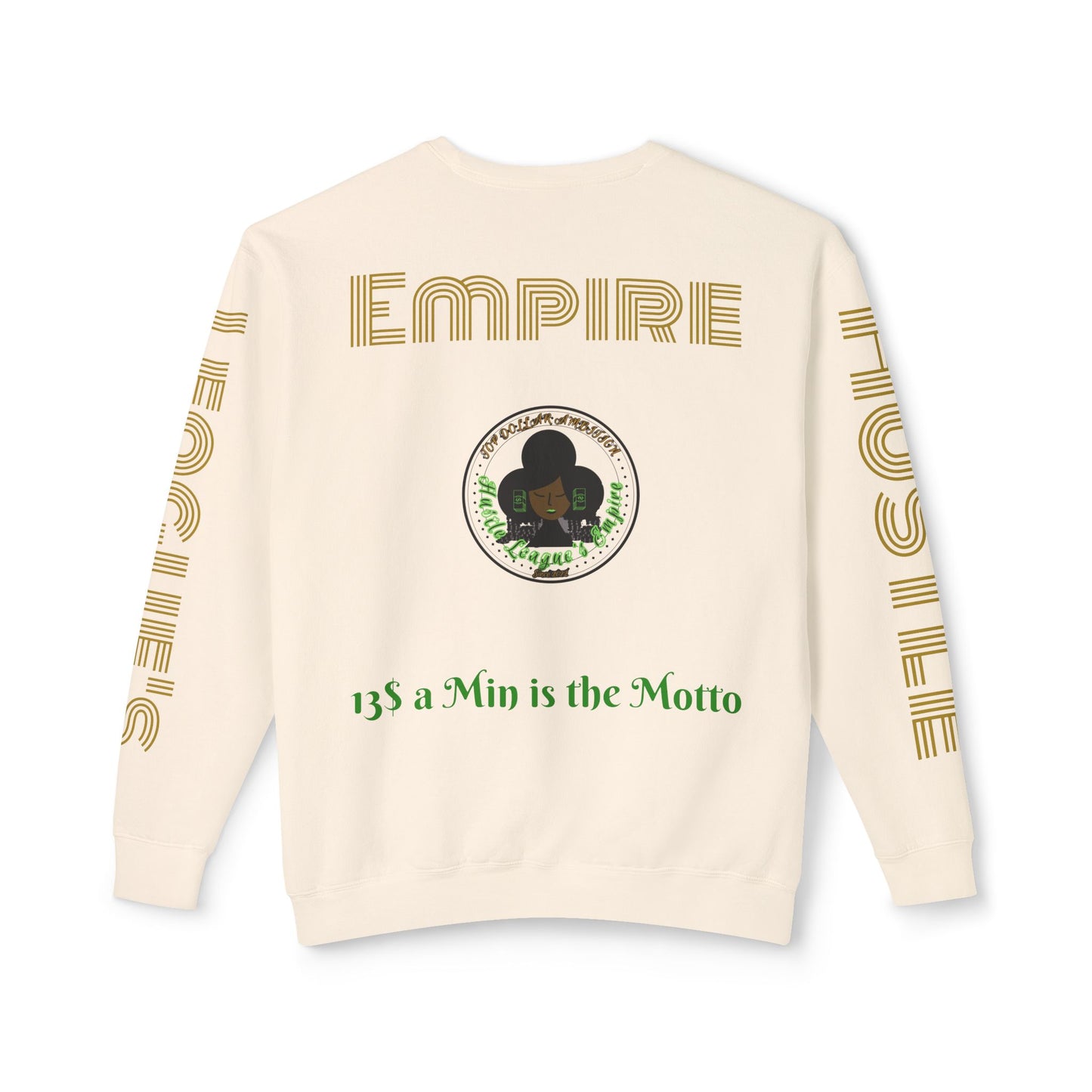 Sudadera unisex ligera con cuello redondo de HLE: de iniciar incendios a construir imperios