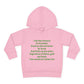 Empowering Toddler Fleece Hoodie - "I Eat Peer Pressure"