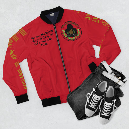 Red HLE Bomber Jacket - Cafe Design