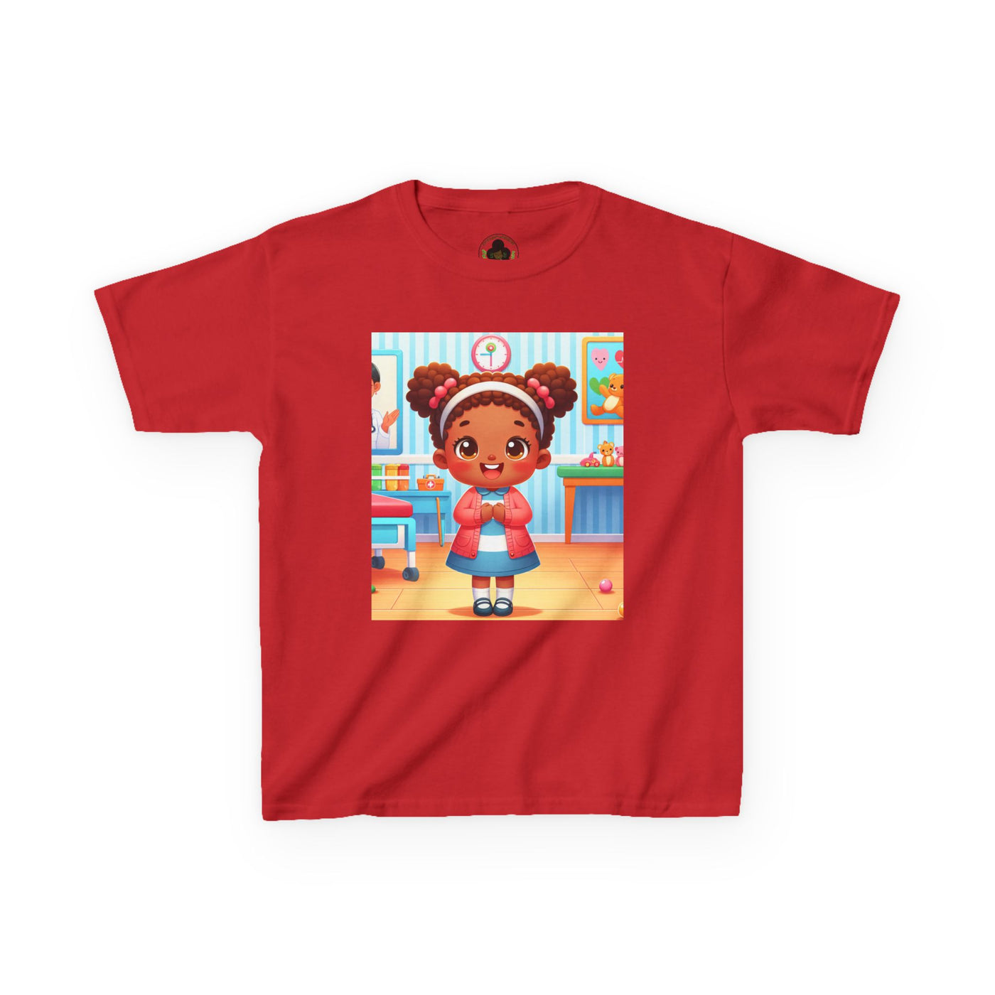 Pink HLE Girl Kids Heavy Cotton Tee