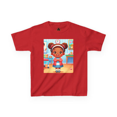 Pink HLE Girl Kids Heavy Cotton Tee