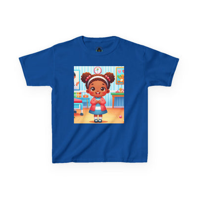 Pink HLE Girl Kids Heavy Cotton Tee