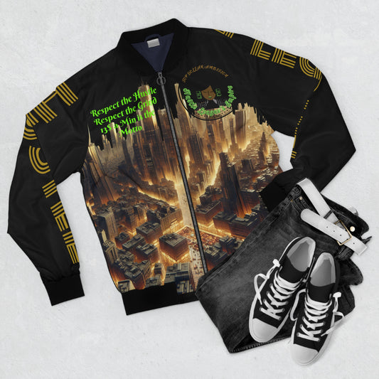 Black HLE Bomber Jacket - Cafe Design