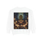 Mystic Candlelight Unisex Garment-Dyed Sweatshirt with Tarot Design