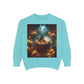 Mystic Candlelight Unisex Garment-Dyed Sweatshirt with Tarot Design