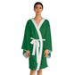 Kimono verde oscuro de manga larga HLE - Los emprendedores los aprecian - Respetan el ajetreo - Perfecto para la relajación y el cuidado personal