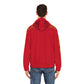 Dark Red Full-Zip Hoodie for Men