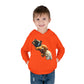 Cute Bear Toddler Hoodie - Cozy Fleece Pullover with 'Hustle' Design