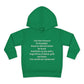 Empowering Toddler Fleece Hoodie - "I Eat Peer Pressure"