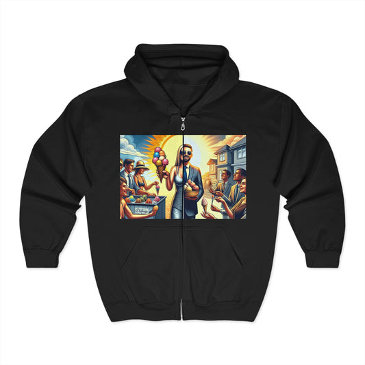 Hustle League's Empire Zip Hoodie - Stylish Sweatshirt for Entrepreneurs