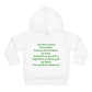 Empowering Toddler Fleece Hoodie - "I Eat Peer Pressure"