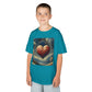Kids Heavy Cotton™ Tee - Heart Design & Hustle Empire Quote Tee for Young Trendsetters