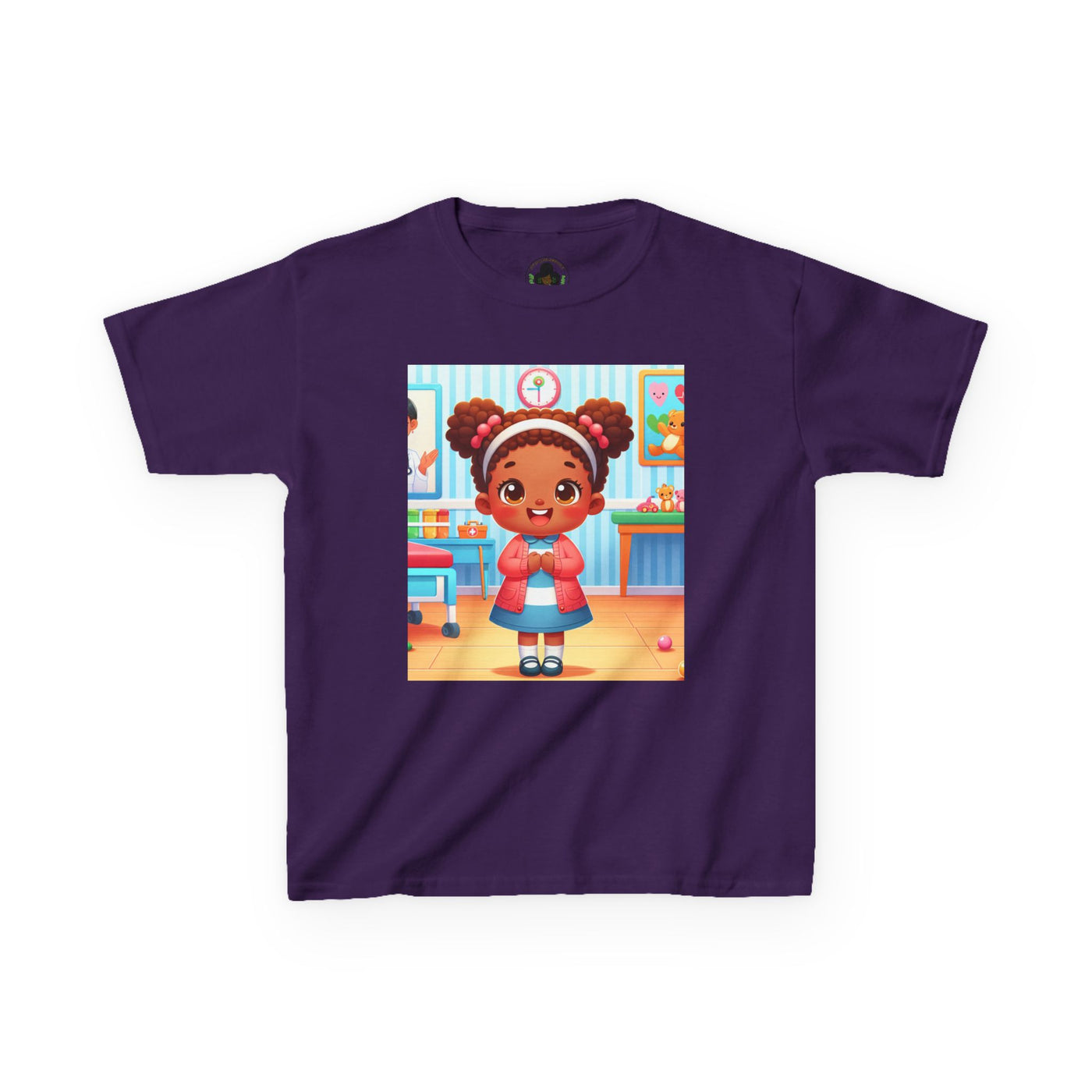 Pink HLE Girl Kids Heavy Cotton Tee