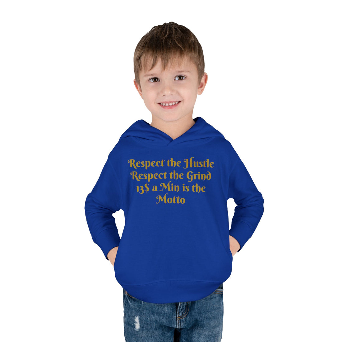 HLE Toddler Fleece Hoodie - "Respect the Hustle" Inspirational Design