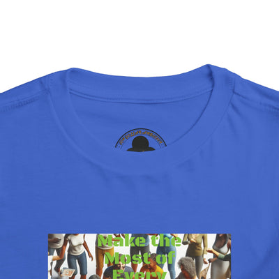 Inspirational Toddler Tee - "All Life is Precious" & "Hustle League's Empire"