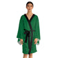 Kimono verde oscuro de manga larga HLE - Los emprendedores los aprecian - Respetan el ajetreo - Perfecto para la relajación y el cuidado personal