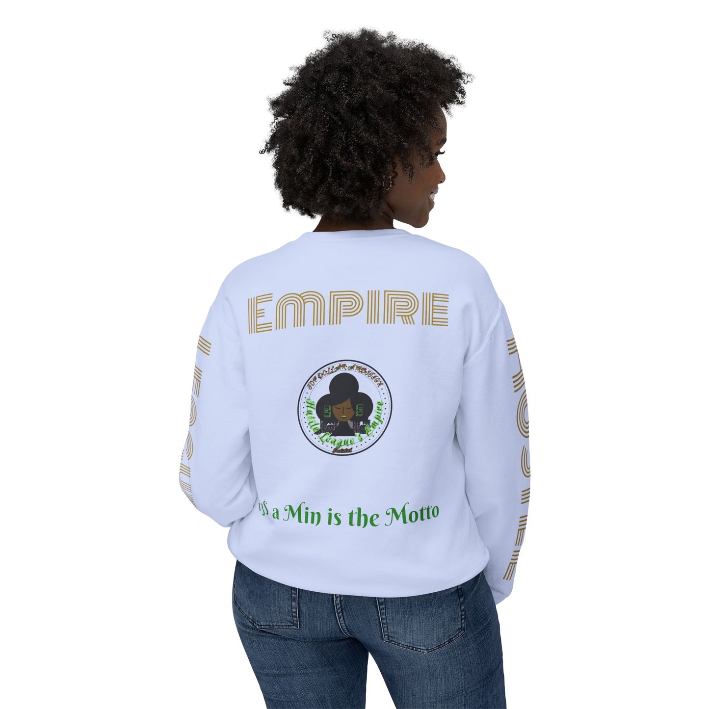 Sudadera unisex ligera con cuello redondo de HLE: de iniciar incendios a construir imperios