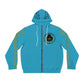 Turquoise  Full-Zip Hoodie for Men
