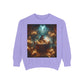 Mystic Candlelight Unisex Garment-Dyed Sweatshirt with Tarot Design