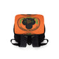 Vibrant Orange Casual Shoulder Backpack - Bold HLE Design