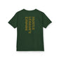 Kids Heavy Cotton™ Tee - Heart Design & Hustle Empire Quote Tee for Young Trendsetters