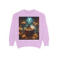 Mystic Candlelight Unisex Garment-Dyed Sweatshirt with Tarot Design