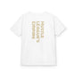 Kids Heavy Cotton™ Tee - Heart Design & Hustle Empire Quote Tee for Young Trendsetters