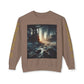 Unisex Lightweight Crewneck Sweatshirt - 'Empire Hustle' Urban Art Design