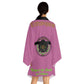 Light Pink HLE Long Sleeve Kimono Robe - Hustlers Cherish Them - Respect the Hustle - Perfect for Relaxation and Self-Care