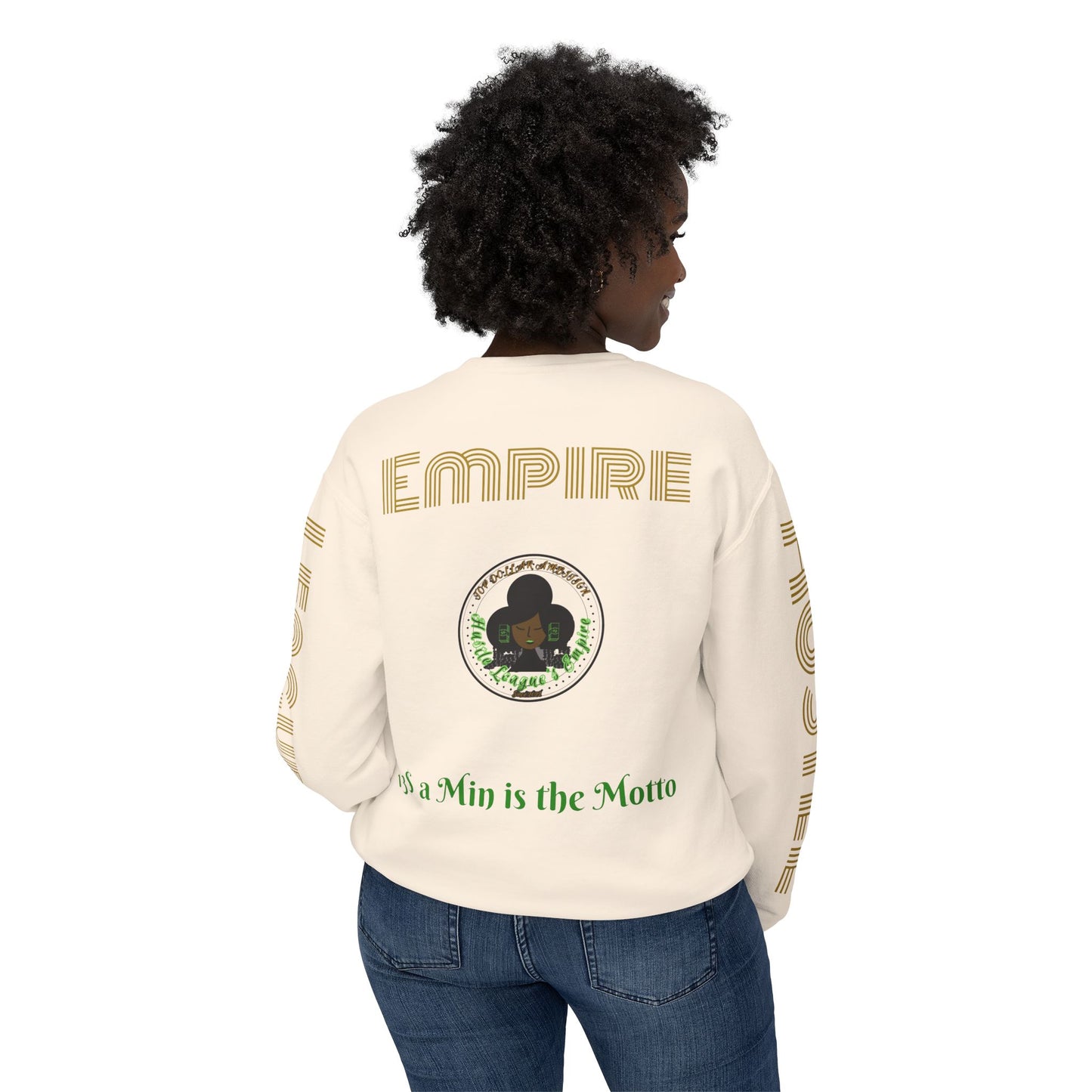 Sudadera unisex ligera con cuello redondo de HLE: de iniciar incendios a construir imperios