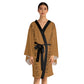 Brown HLE Long Sleeve Kimono Robe - Hustlers Cherish Them - Respect the Hustle - Perfect for Relaxation and Self-Care
