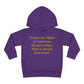 HLE Toddler Fleece Hoodie -  Inspirational Design