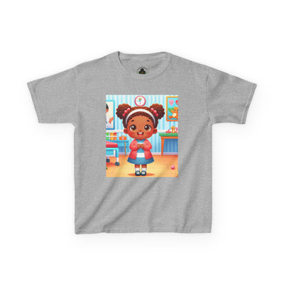 Pink HLE Girl Kids Heavy Cotton Tee
