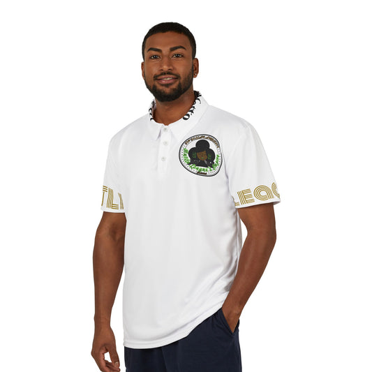 HLE Unisex Polo Shirt - 'Hustle' Graphic Design