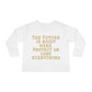 Camiseta de manga larga para niños pequeños: "El futuro está aquí" y "El imperio de la Hustle League"