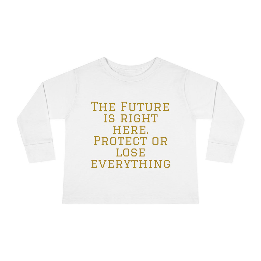 Toddler Long Sleeve Tee - "The Future is Right Here" & "Hustle League's Empire"