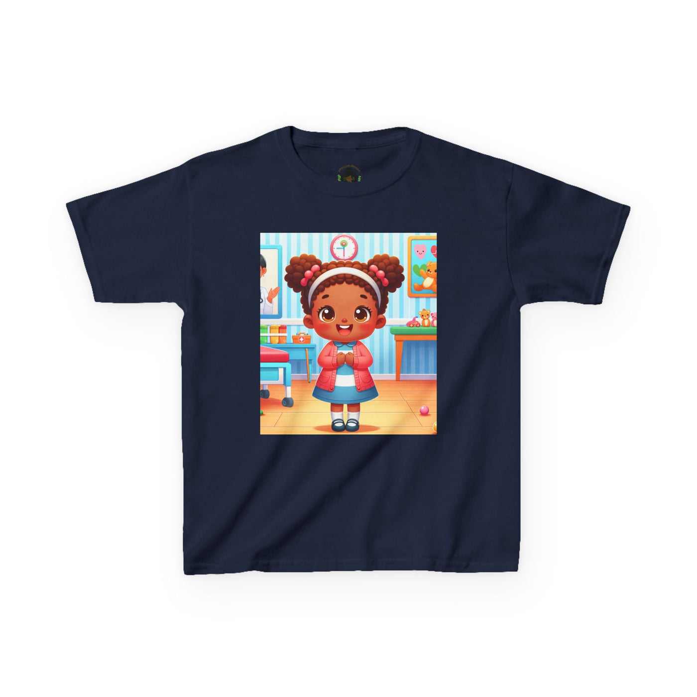 Pink HLE Girl Kids Heavy Cotton Tee