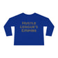 Camiseta de manga larga para niños pequeños: "El futuro está aquí" y "El imperio de la Hustle League"
